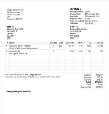 Simple Invoice screenshot 3