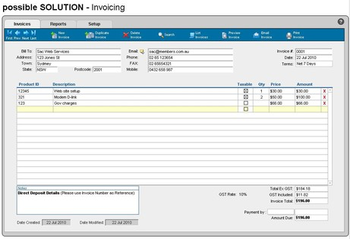 Simple Invoicing screenshot