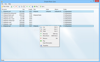 Simple Music Sync screenshot