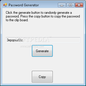 Simple Password Generator screenshot