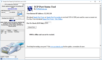 Simple Port Tester screenshot