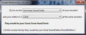 Simple Relationship Calculator screenshot