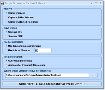 Simple Screenshot Capture Software screenshot