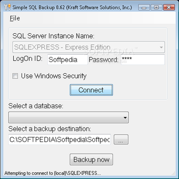 Simple SQL Backup screenshot 2