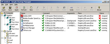 Simple Startup Manager screenshot