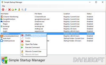 Simple Startup Manager screenshot 2