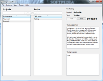 Simple Task Timer screenshot