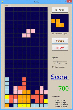 Simple Tetris screenshot