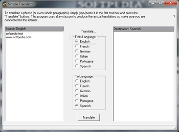 Simple Translator screenshot