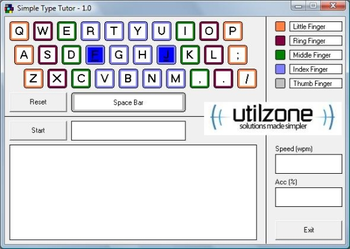 Simple Type Tutor screenshot