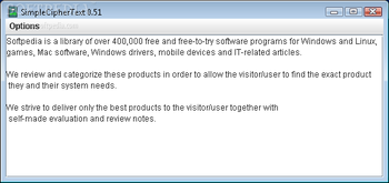SimpleCipherText screenshot