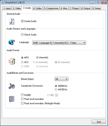 SimpleDivX screenshot 2