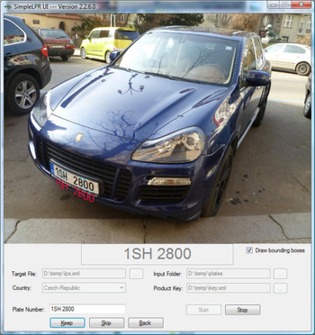 SimpleLPR screenshot