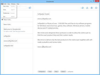 Simplenote screenshot 2