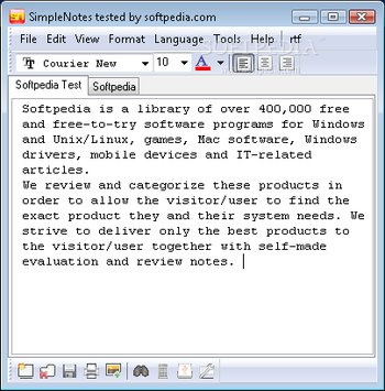 SimpleNotes screenshot