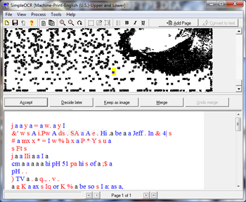 SimpleOCR screenshot 2