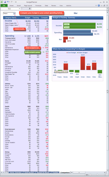 Simpleplanning Budget Planner screenshot