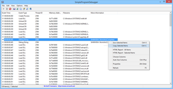 SimpleProgramDebugger screenshot