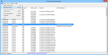 SimpleProgramDebugger screenshot 2