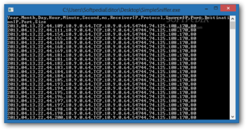 SimpleSniffer screenshot