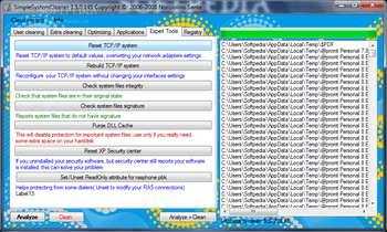 SimpleSystemCleaner screenshot 3