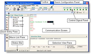 SimpleTerm Gold - RS232 / Serial Monitor screenshot