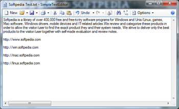 SimpleTextEditor screenshot
