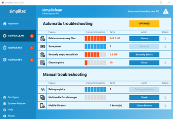 simplitec Power Suite screenshot 2