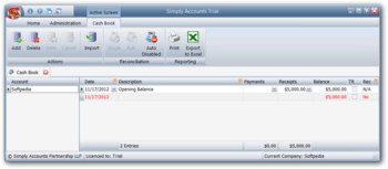 Simply Accounts screenshot