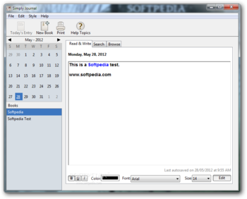 Simply Journal screenshot