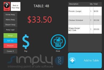 Simply POS for Restaurants screenshot