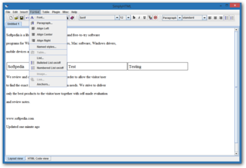 SimplyHTML screenshot 3