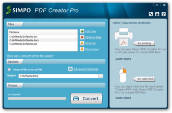 Simpo PDF Creator Pro screenshot