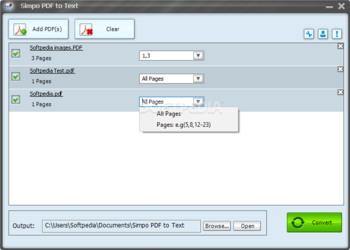 Simpo PDF to Text screenshot