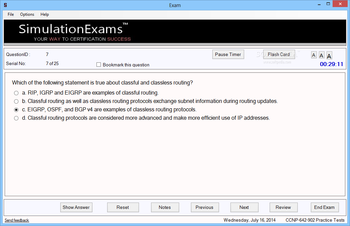 Simulation Exams for CCNP-642-902 (formerly CCNP BSCI 642-801 Practice Tests) screenshot 3