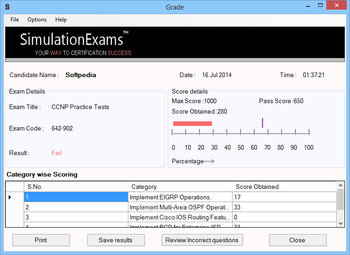 Simulation Exams for CCNP-642-902 (formerly CCNP BSCI 642-801 Practice Tests) screenshot 4