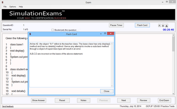 Simulation Exams for OCPJP screenshot 7