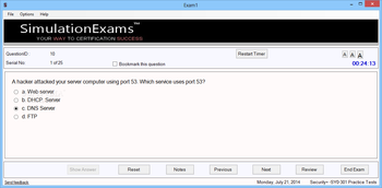 Simulation Exams for Security+ - SY0-301 screenshot 4