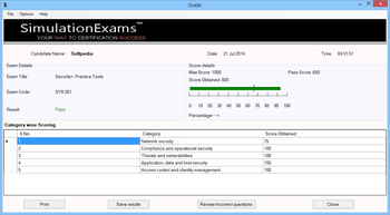 Simulation Exams for Security+ - SY0-301 screenshot 6