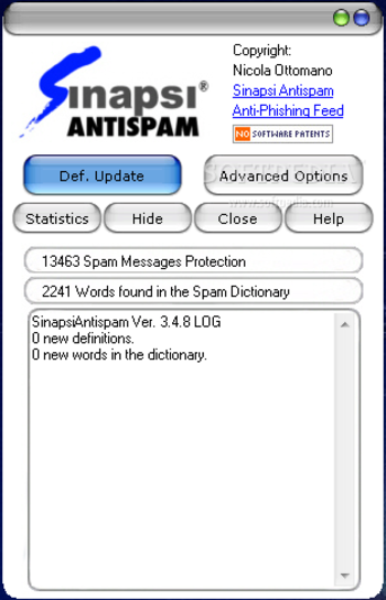Sinapsi Antispam screenshot