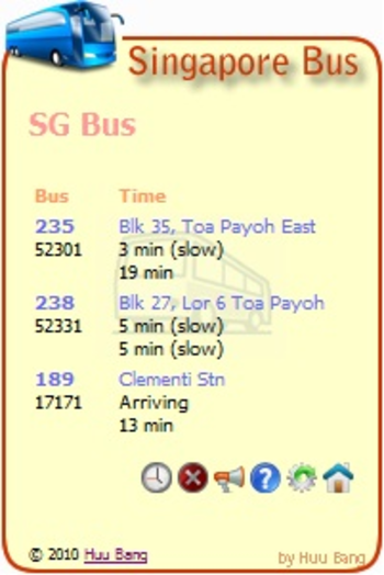 Singapore Bus screenshot