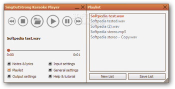 SingOutStrong Karaoke Player screenshot