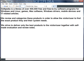 Sinhala Notepad screenshot