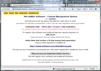 Site Builder Software screenshot