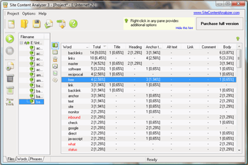 Site Content Analyzer 3 screenshot