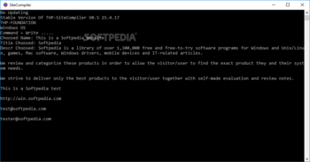 SiteCompiler screenshot