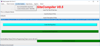 SiteCompiler screenshot 4
