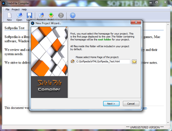SiteInFile Compiler screenshot 2