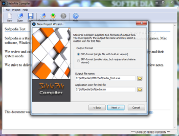 SiteInFile Compiler screenshot 3