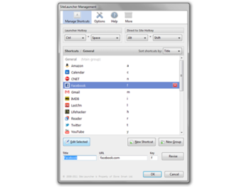 SiteLauncher screenshot 2